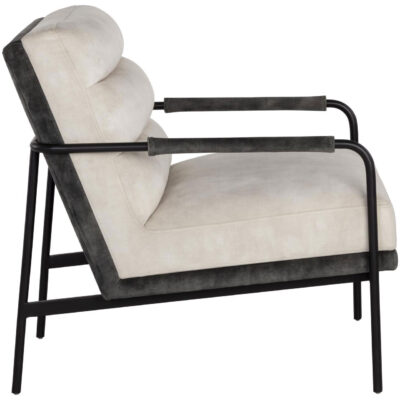 Tristen Lounge Chair - Nono Cream / Nono Dark Green 107777 107777 TRISTEN LOUNGE CHAIR NONO CREAM NONO DARK GREEN 2