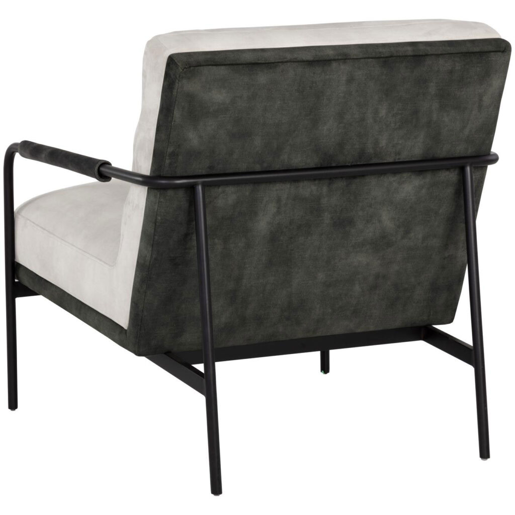 Tristen Lounge Chair - Nono Cream / Nono Dark Green - Image 4