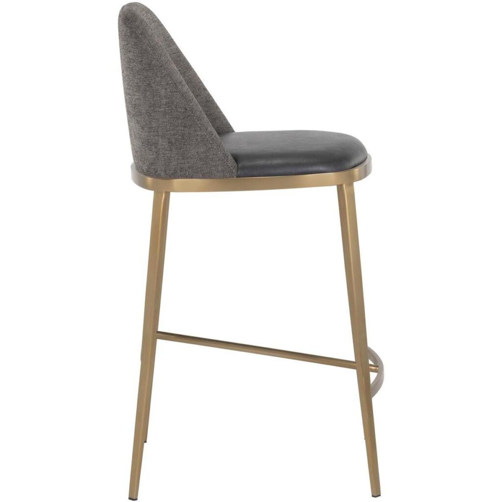 Dover Counter Stool - Bravo Portabella / Sparrow Grey - Image 2