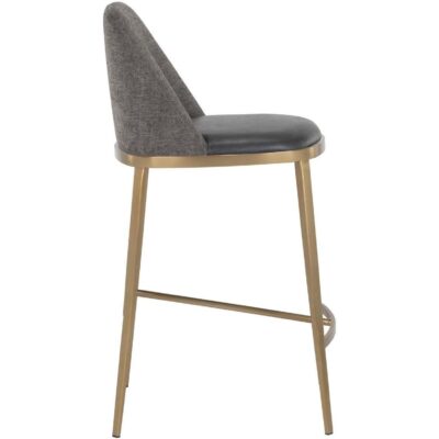 Dover Counter Stool - Bravo Portabella / Sparrow Grey 107816 107816 DOVER COUNTERSTOOL BRAVO PORTABELLA SPARROW GREY 2