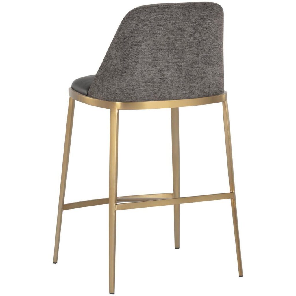 Dover Counter Stool - Bravo Portabella / Sparrow Grey - Image 3