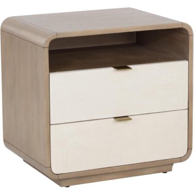 Kayden Nightstand - Oyster Shagreen 107821 107821 KAYDEN NIGHTSTAND 1