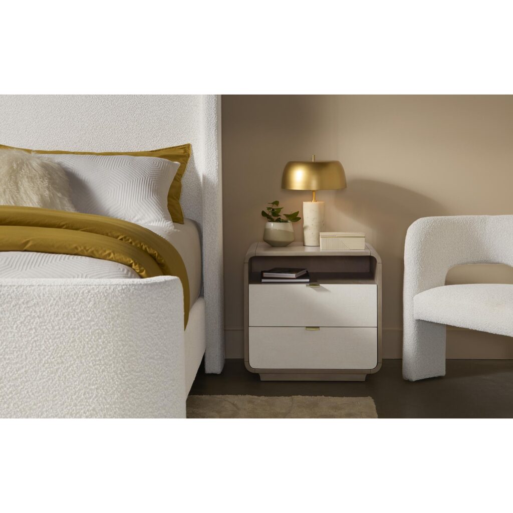 Kayden Nightstand - Oyster Shagreen - Image 4