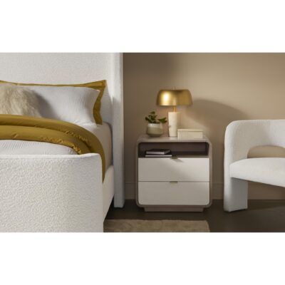 Kayden Nightstand - Oyster Shagreen 107821 107821 KAYDEN NIGHTSTAND 5