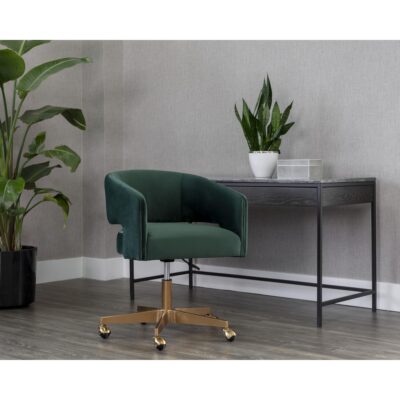 Claren Office Chair - Deep Green Sky 107851 107851 CLAREN OFFICE CHAIR DEEP GREEN SKY 5