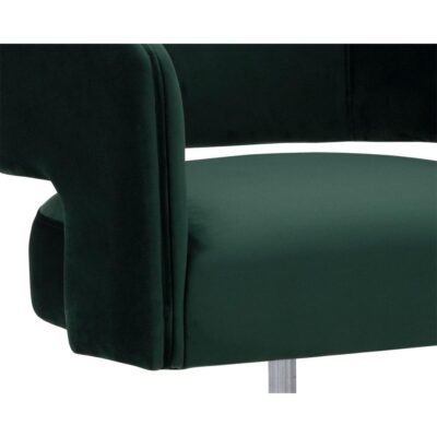 Claren Office Chair - Deep Green Sky 107851 107851 CLAREN OFFICE CHAIR DEEP GREEN SKY 6