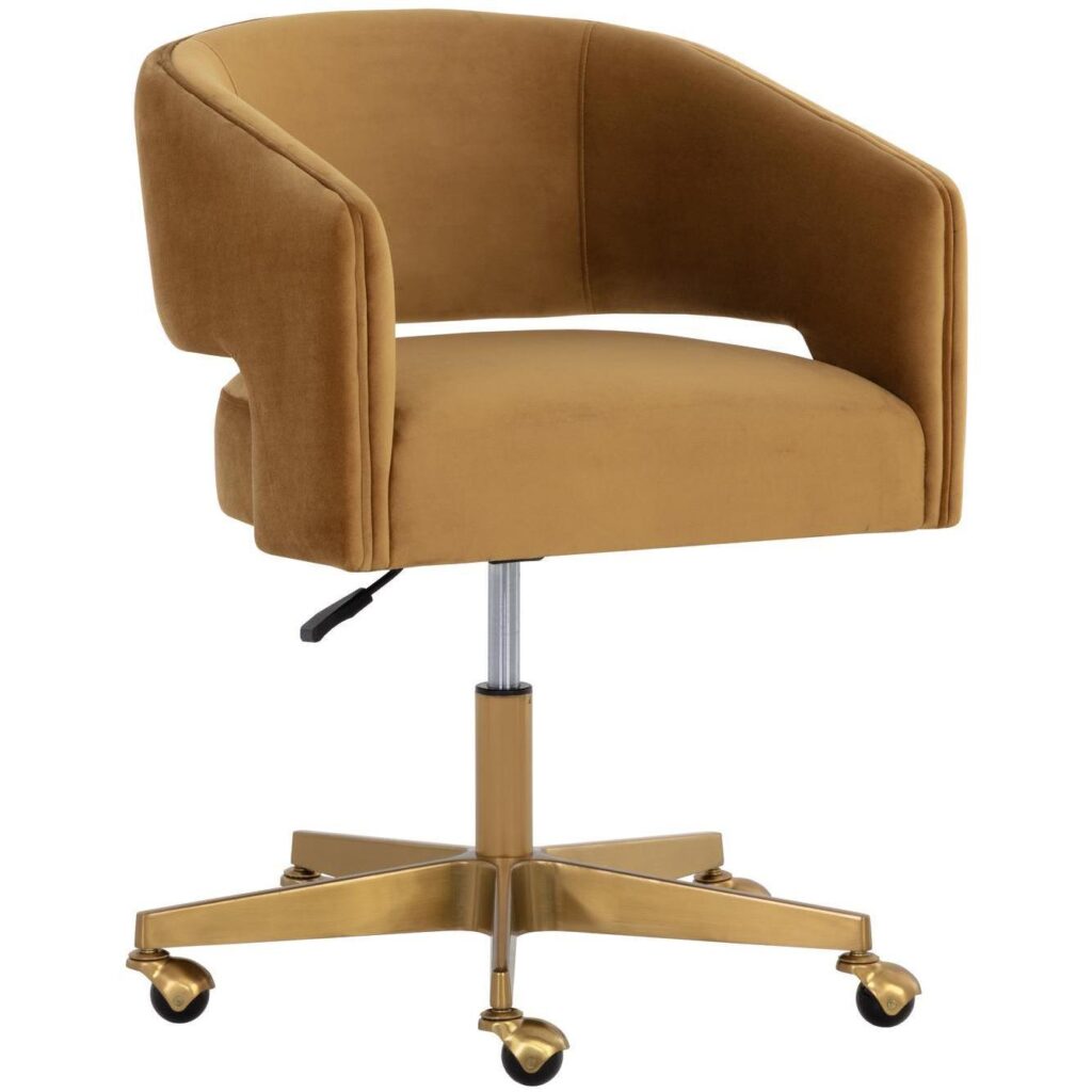 Claren Office Chair - Gold Sky