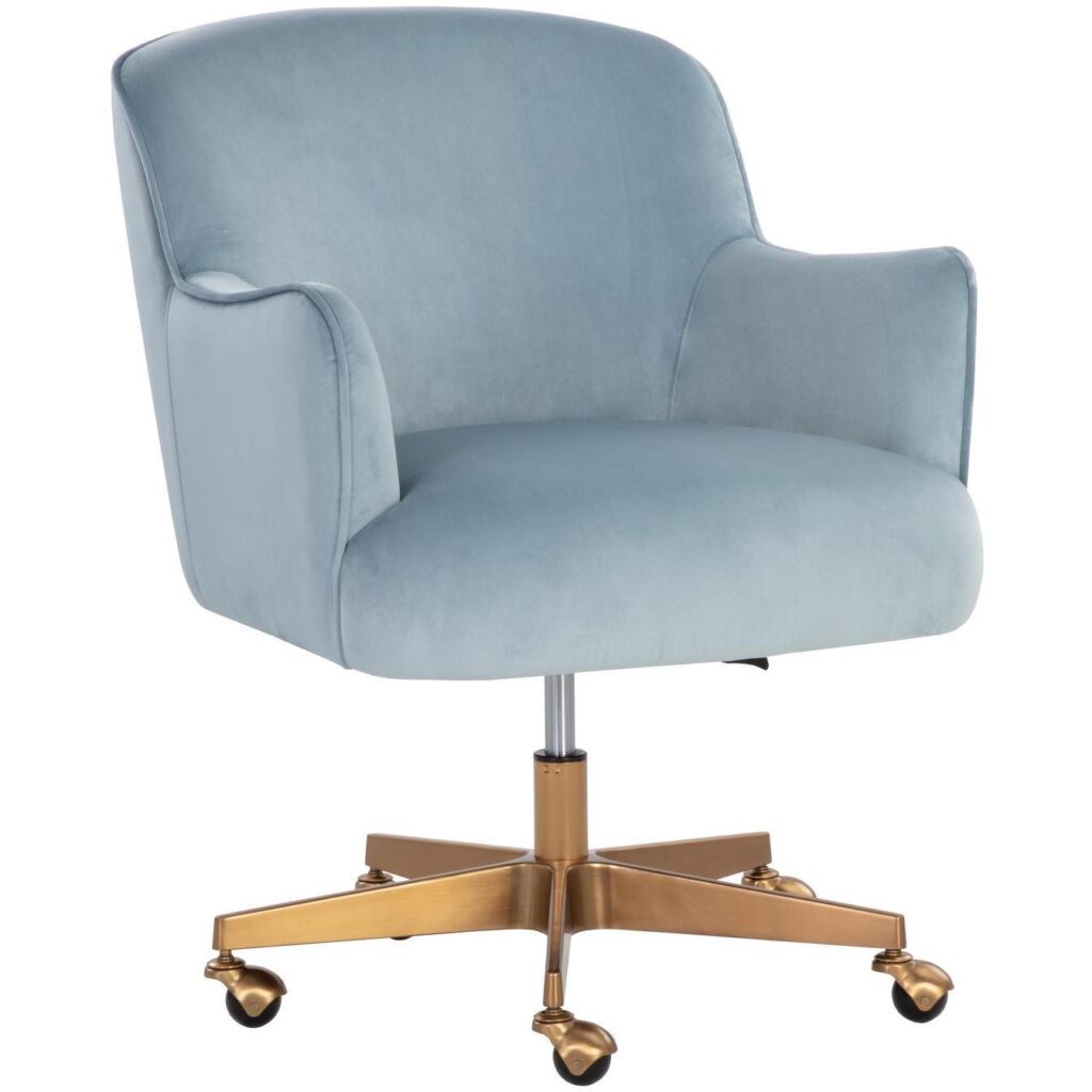 Karina Office Chair - Cornflower Blue Sky