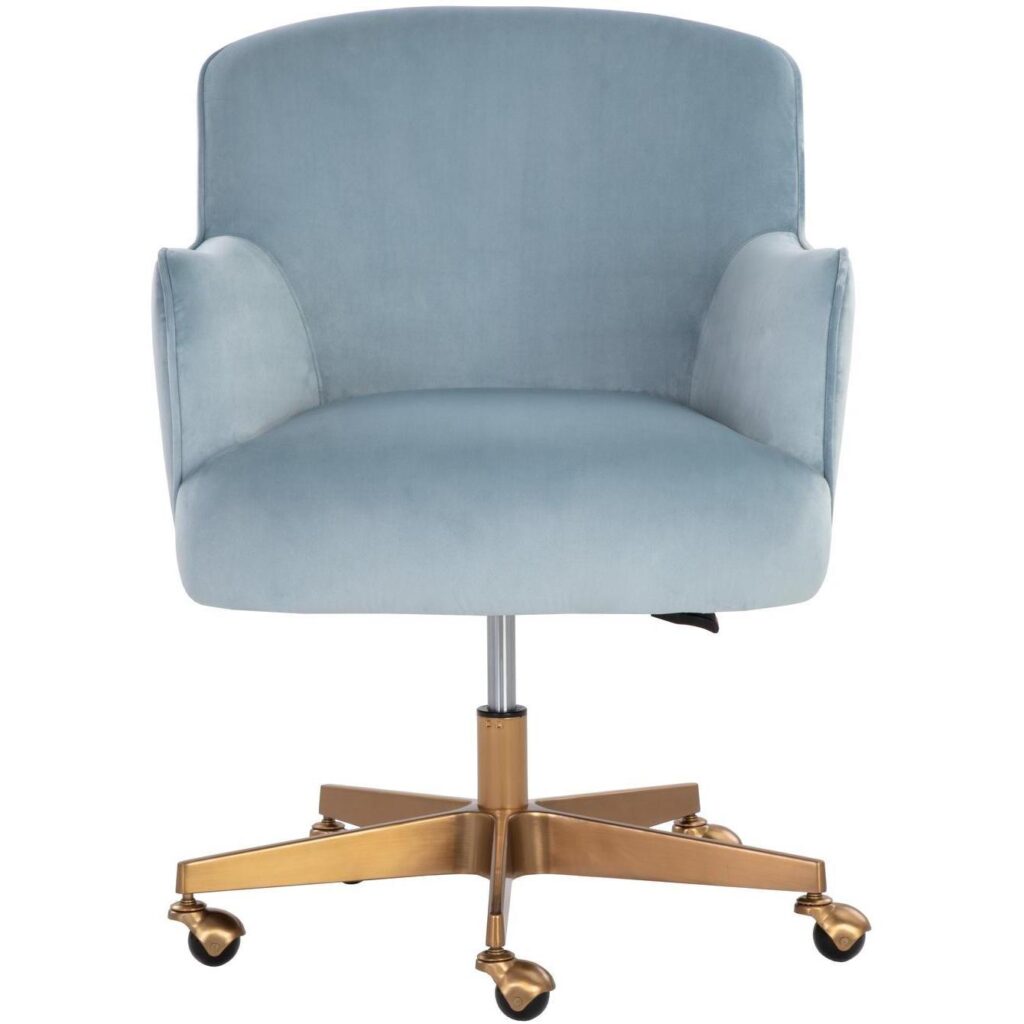 Karina Office Chair - Cornflower Blue Sky - Image 2