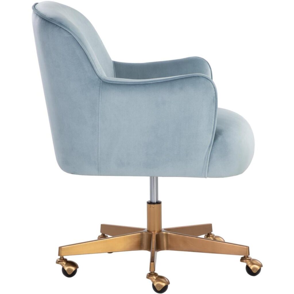 Karina Office Chair - Cornflower Blue Sky - Image 3