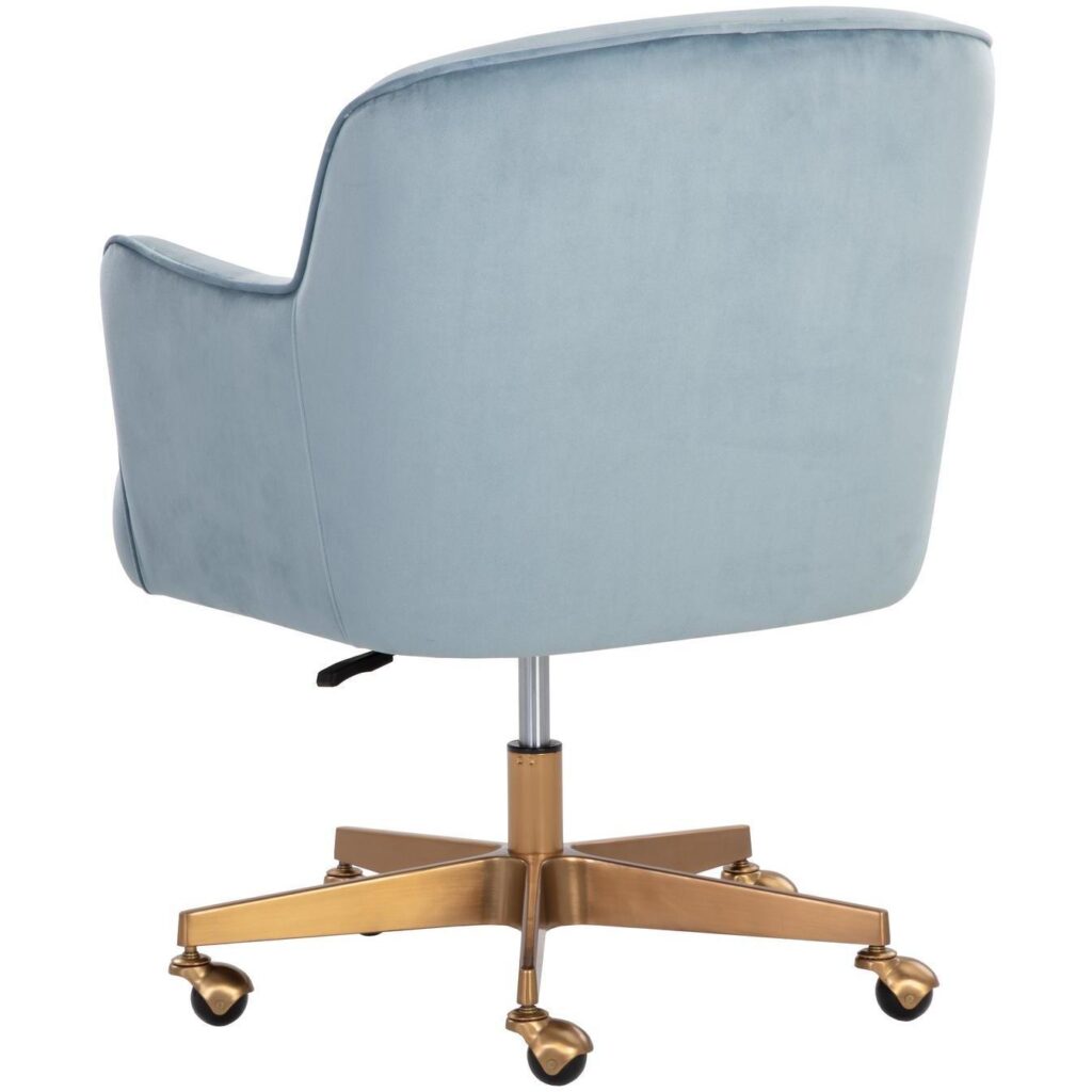 Karina Office Chair - Cornflower Blue Sky - Image 4