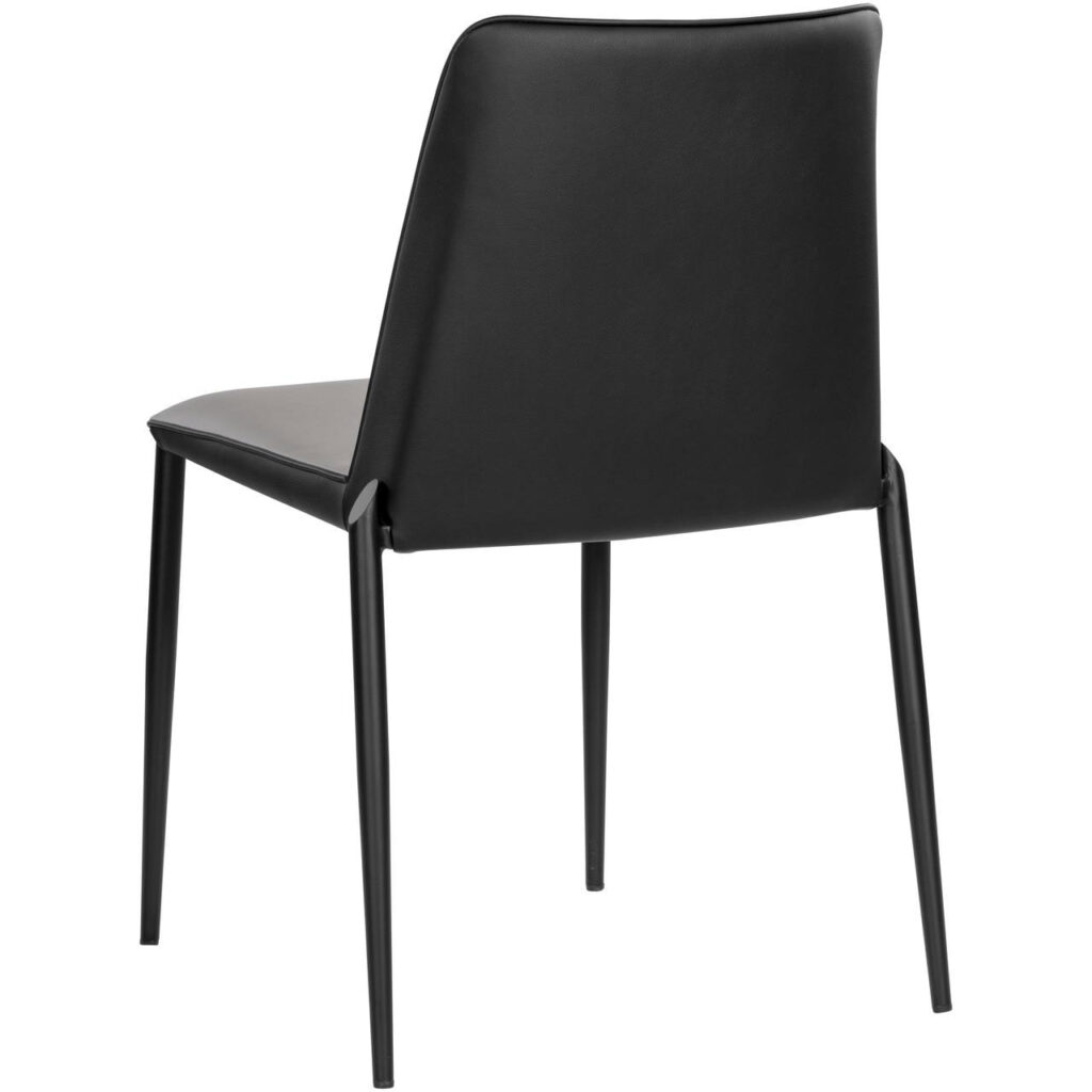 Renee Stackable Dining Chair - Dillon Stratus / Dillon Black - Image 3