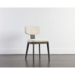 Rickett Dining Chair - Dark Brown - Dove Cream 107881 107881 RICKETT DINING CHAIR DARK BROWN DOVE CREAM 5