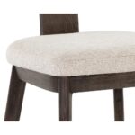 Rickett Dining Chair - Dark Brown - Dove Cream 107881 107881 RICKETT DINING CHAIR DARK BROWN DOVE CREAM 6