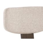 Rickett Dining Chair - Dark Brown - Dove Cream 107881 107881 RICKETT DINING CHAIR DARK BROWN DOVE CREAM 7