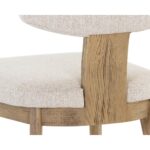 Rickett Dining Chair - Weathered Oak - Dove Cream 15 Rickett Dining Chair - Weathered Oak - Dove Cream 107883 107883 RICKETT DINING CHAIR WEATHERED OAK DOVE CREAM 8