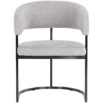 Marris Dining Armchair - Gunmetal - Belfast Heather Grey 9 Marris Dining Armchair - Gunmetal - Belfast Heather Grey 107885 107885 MARRIS DINING ARMCHAIR GUNMETAL BELFAST HEATHER GREY 1