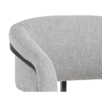 Marris Dining Armchair - Gunmetal - Belfast Heather Grey 107885 107885 MARRIS DINING ARMCHAIR GUNMETAL BELFAST HEATHER GREY 7