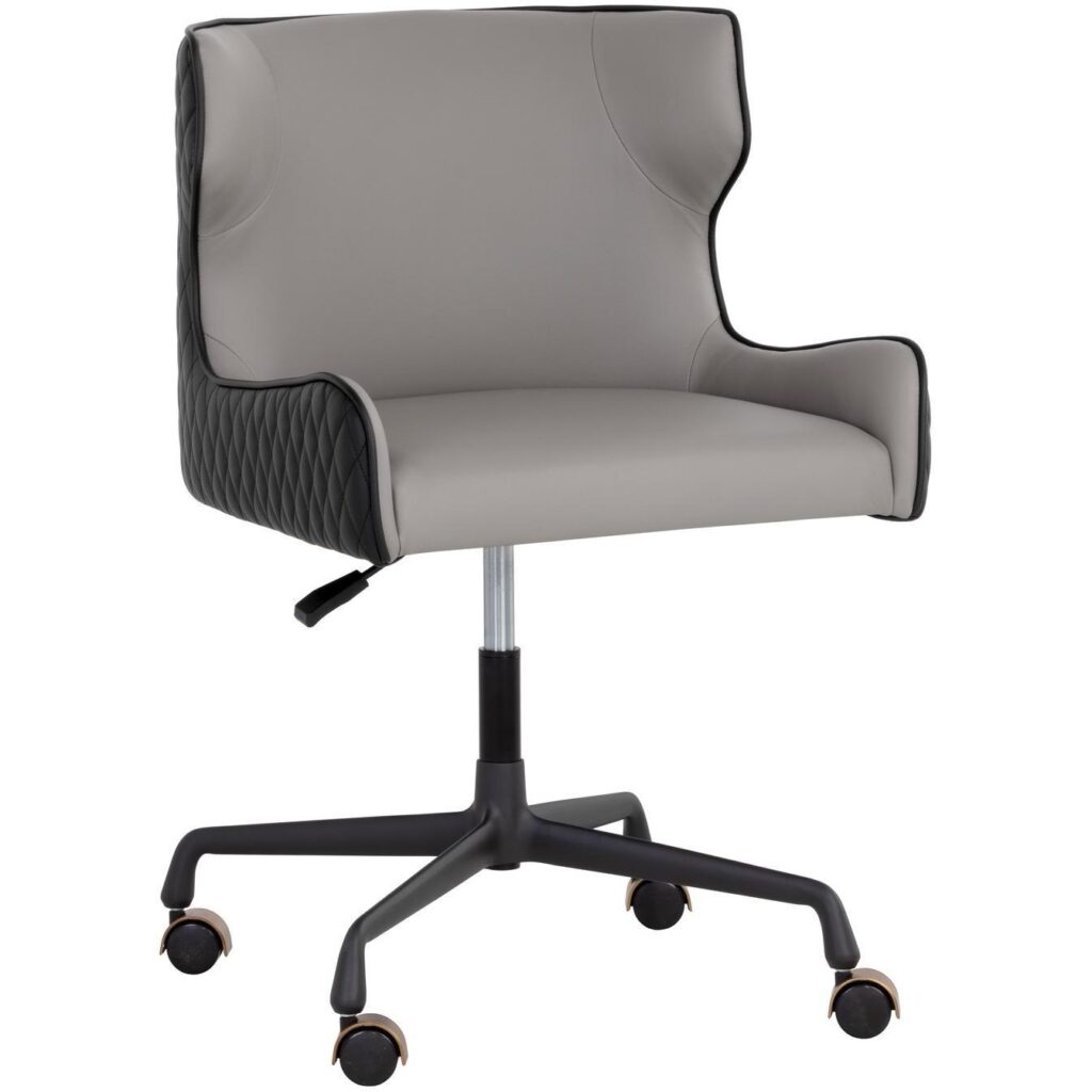 Gianni Office Chair - Dillon Stratus / Dillon Black