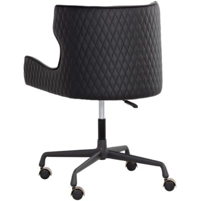 Gianni Office Chair - Dillon Stratus / Dillon Black 107887 107887 GIANNI OFFICE CHAIR DILLON STRATUS DILLON BLACK 3