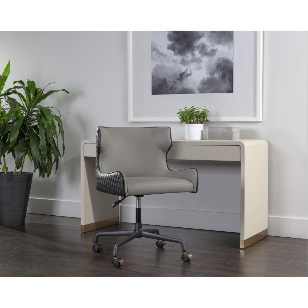 Gianni Office Chair - Dillon Stratus / Dillon Black - Image 5