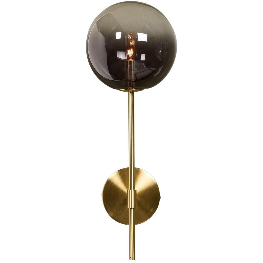 Izora Sconce - Brass - Smoke Grey Ombre