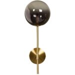 Izora Sconce - Brass - Smoke Grey Ombre 8 Izora Sconce - Brass - Smoke Grey Ombre 107922 107922 IZORA SCONCE BRASS SMOKE GREY OMBRE 1