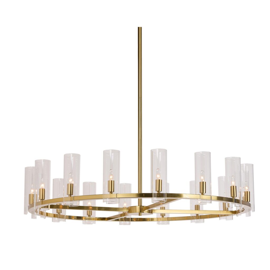 Clarabelle Chandelier - Large - Brass