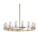 Clarabelle Chandelier - Large - Brass 107928 107928 CLARABELLE CHANDELIER LARGE BRASS 1