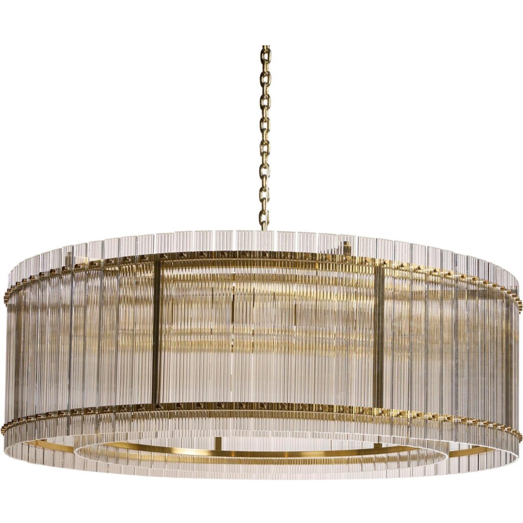 Kore Chandelier - Large - Brass - Clear - Image 2