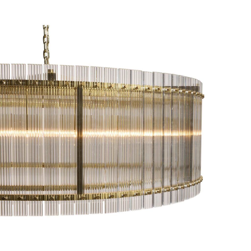 Kore Chandelier - Large - Brass - Clear - Image 3