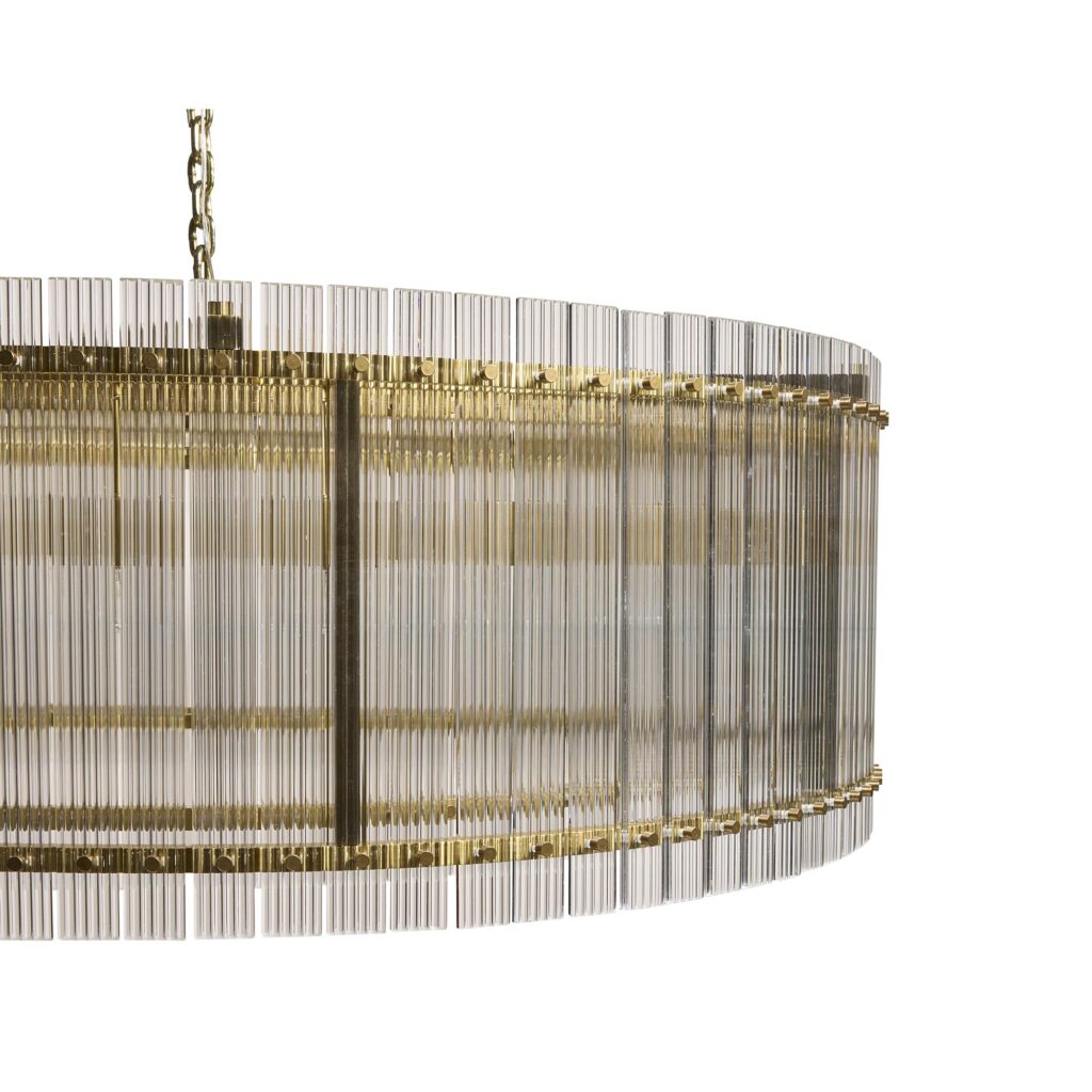 Kore Chandelier - Large - Brass - Clear - Image 4