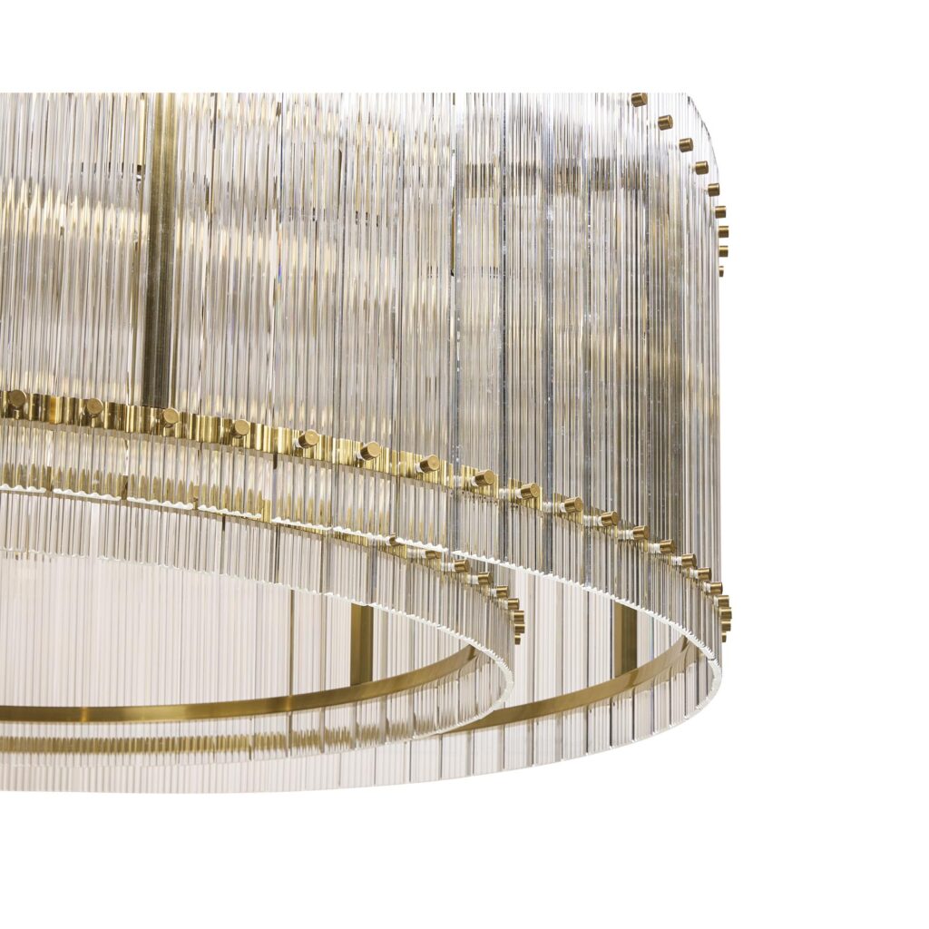 Kore Chandelier - Large - Brass - Clear - Image 6