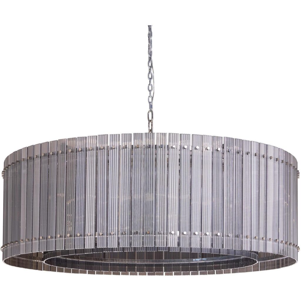 Kore Chandelier - Large - Nickel - Smoke Grey - Image 2