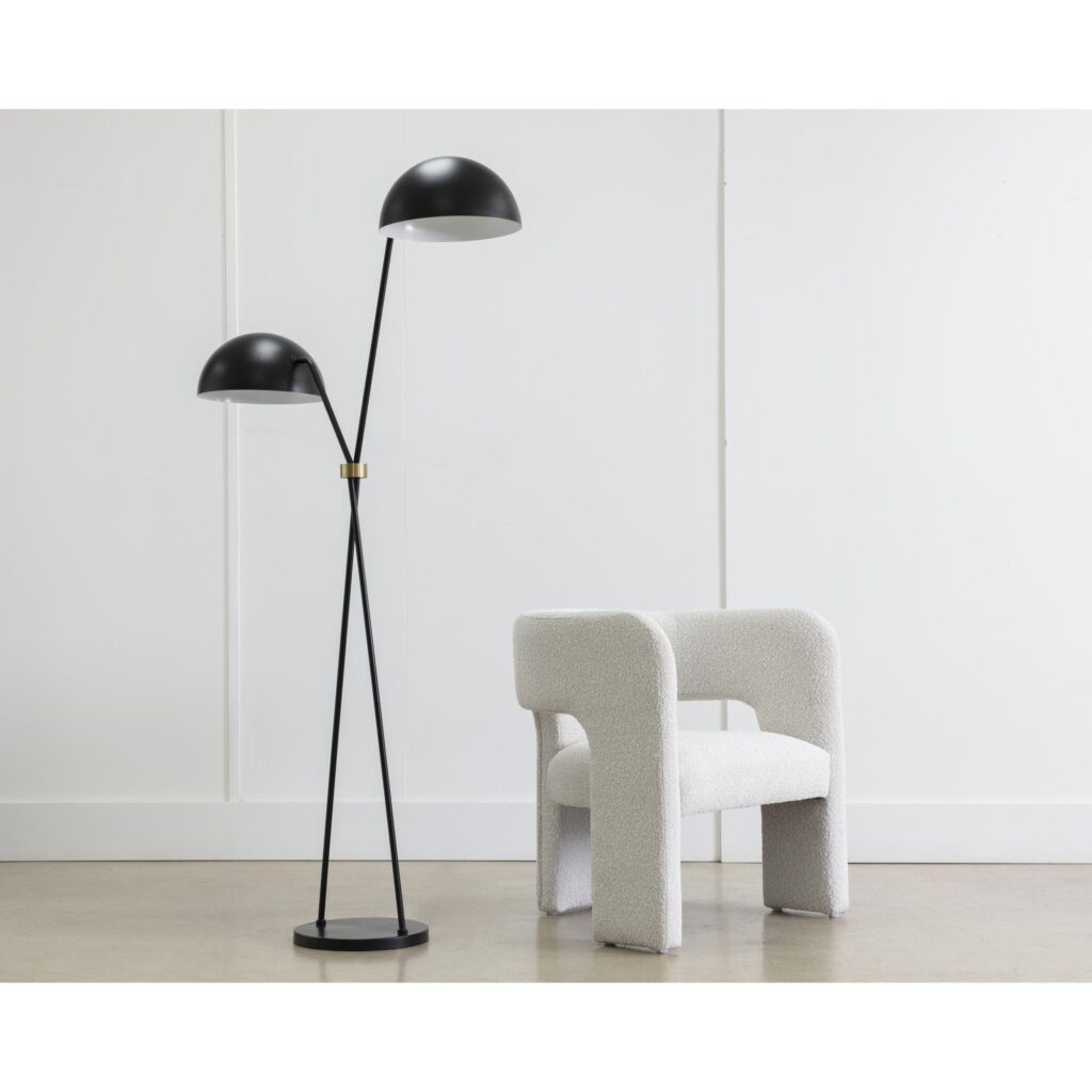 Faven Floor Lamp - Black - Image 4