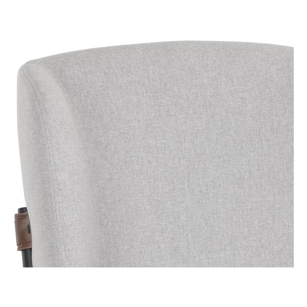 Pearce Counter Stool - Light Grey / Bravo Cognac 4 Pearce Counter Stool - Light Grey / Bravo Cognac - Image 4