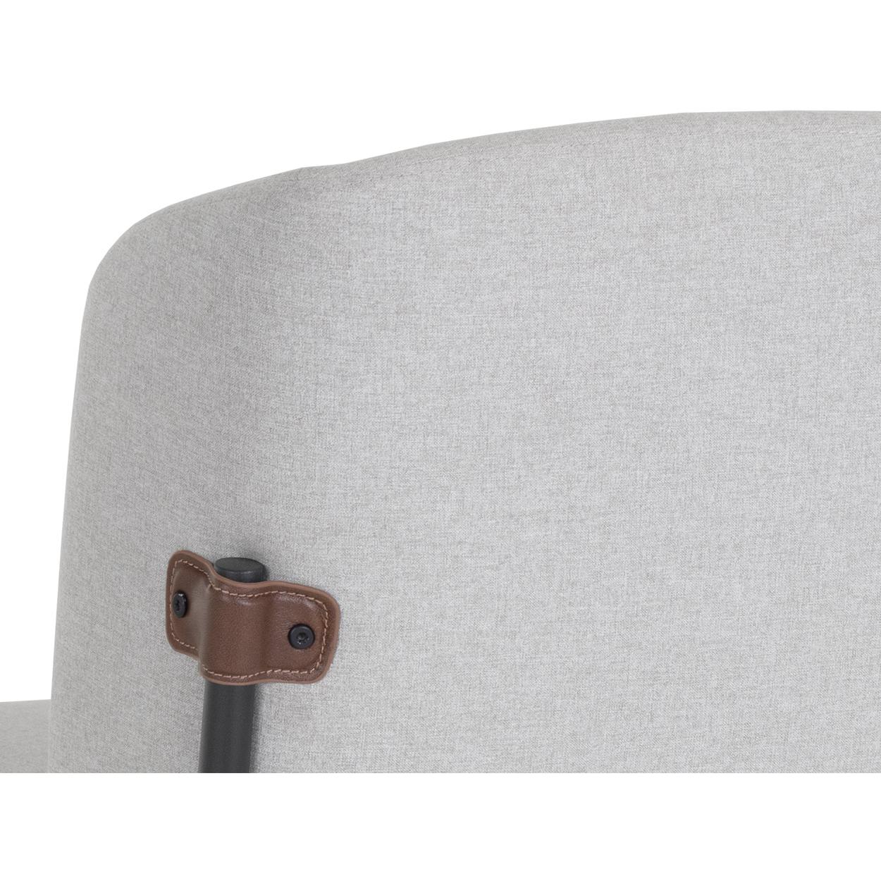 Pearce Counter Stool - Light Grey / Bravo Cognac 5 Pearce Counter Stool - Light Grey / Bravo Cognac - Image 5