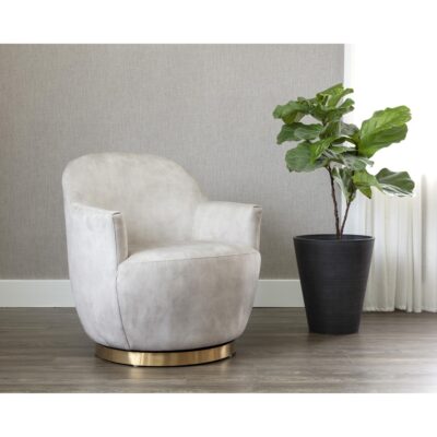 Casey Swivel Lounge Chair - Nono Cream 107964 107964 CASEY SWIVEL LOUNGE CHAIR NONO CREAM 5