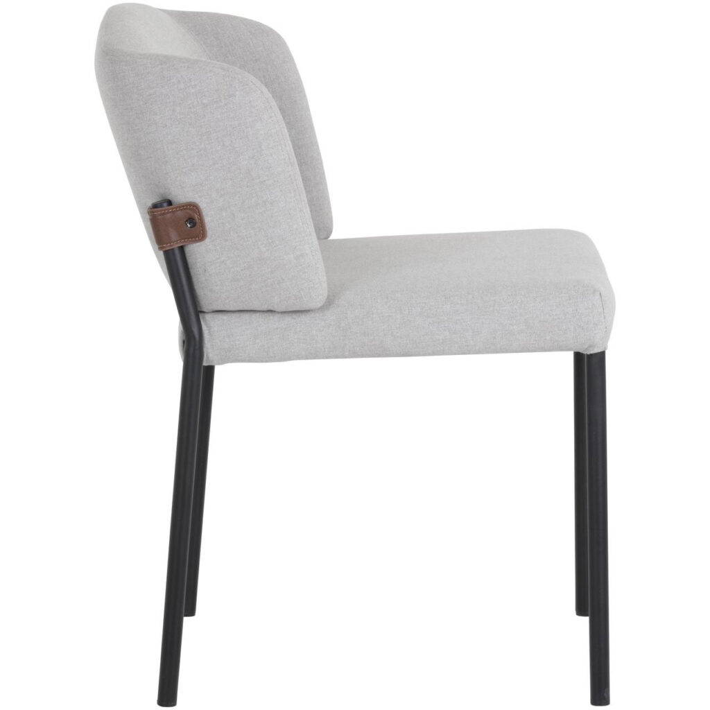 Pearce Dining Chair - Light Grey / Bravo Cognac - Image 2