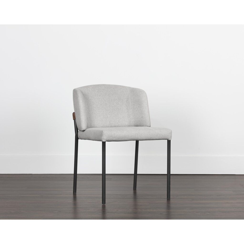 Pearce Dining Chair - Light Grey / Bravo Cognac - Image 4