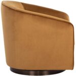 Hazel Swivel Lounge Chair - Dark Bronze - Gold Sky 10 Hazel Swivel Lounge Chair - Dark Bronze - Gold Sky 107966 107966 HAZEL SWIVEL LOUNGE CHAIR DARK BRONZE GOLD SKY 2