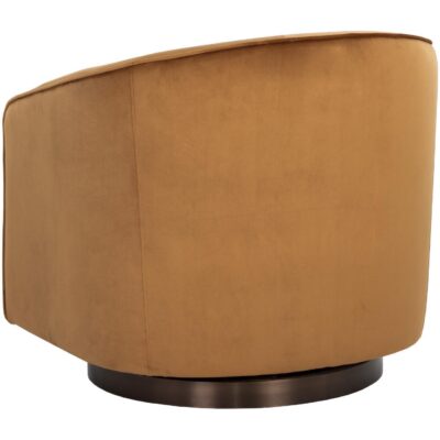 Hazel Swivel Lounge Chair - Dark Bronze - Gold Sky 107966 107966 HAZEL SWIVEL LOUNGE CHAIR DARK BRONZE GOLD SKY 3