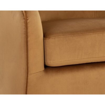 Hazel Swivel Lounge Chair - Dark Bronze - Gold Sky 107966 107966 HAZEL SWIVEL LOUNGE CHAIR DARK BRONZE GOLD SKY 6