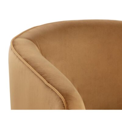 Hazel Swivel Lounge Chair - Dark Bronze - Gold Sky 107966 107966 HAZEL SWIVEL LOUNGE CHAIR DARK BRONZE GOLD SKY 7