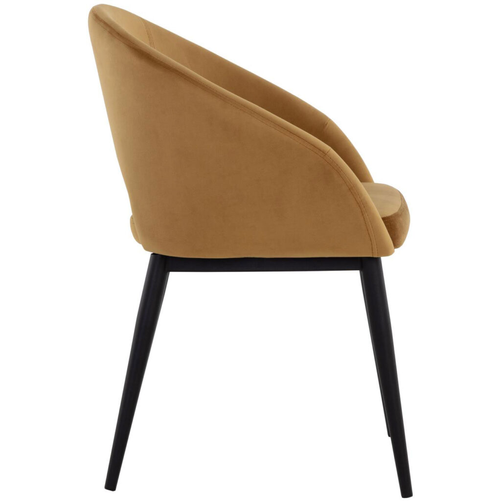 Thatcher Dining Armchair - Black - Gold Sky - Image 3