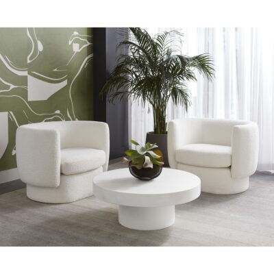 Valence Armchair - Maya White 107996 107996 VALENCE ARMCHAIR MAYA WHITE 13