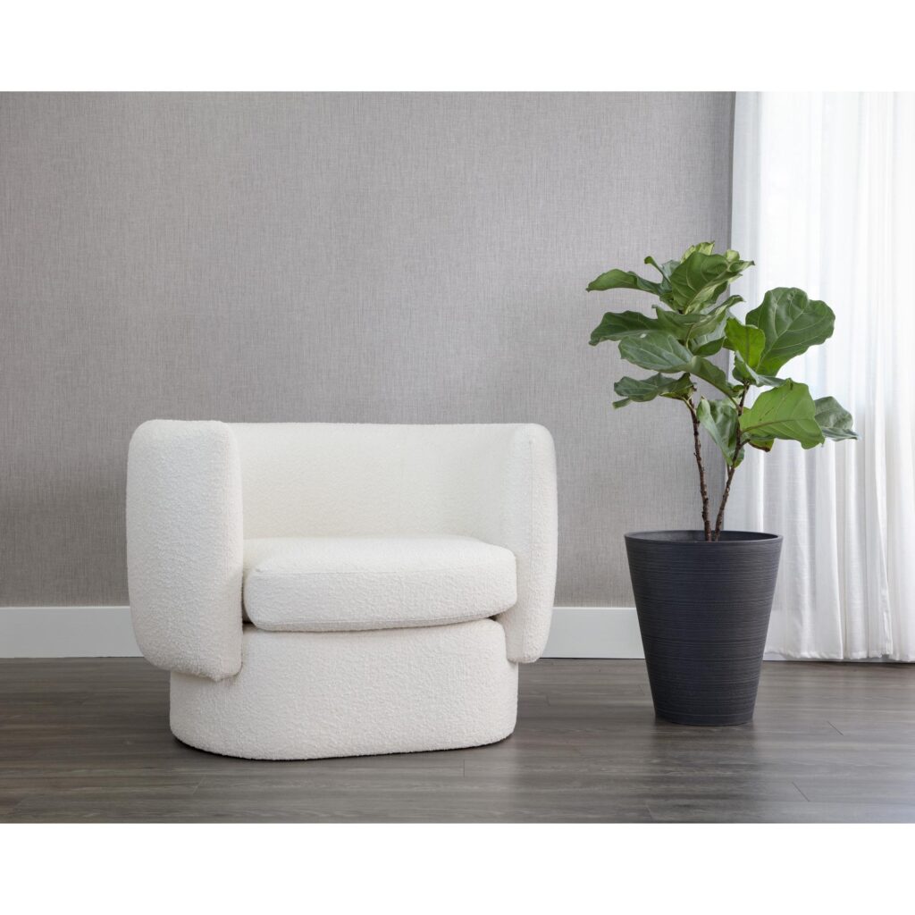 Valence Armchair - Maya White - Image 5