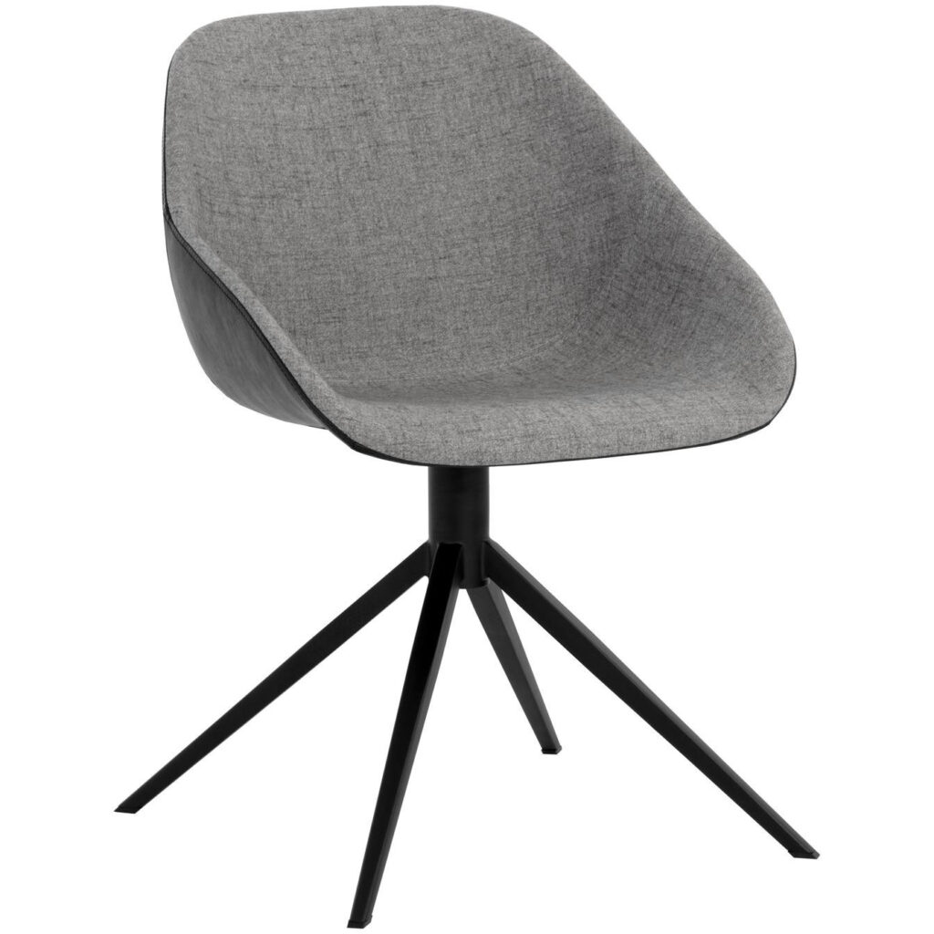 Mccoy Swivel Dining Chair - November Grey / Nightfall Black