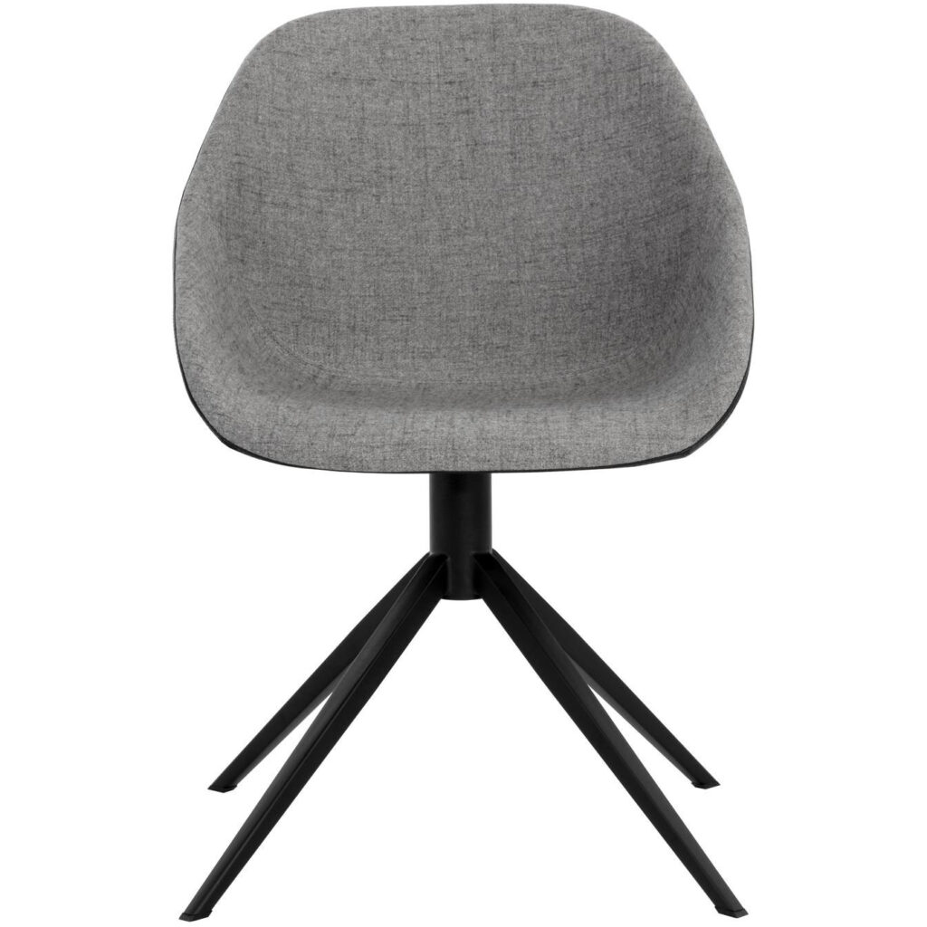 Mccoy Swivel Dining Chair - November Grey / Nightfall Black - Image 2