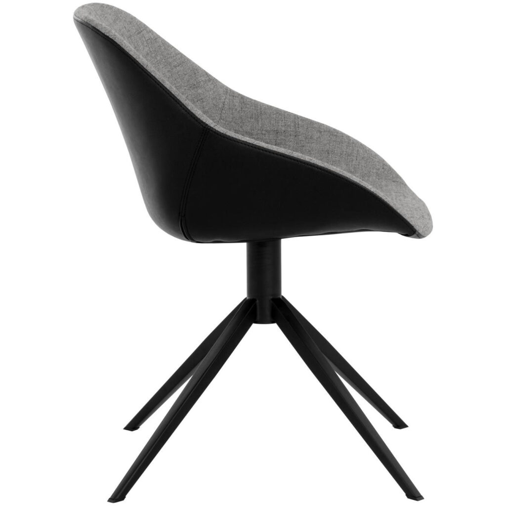 Mccoy Swivel Dining Chair - November Grey / Nightfall Black - Image 3